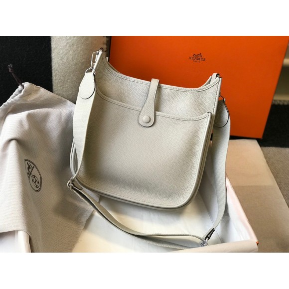 H**mes evelyne iii 29 bag in beton clemence leather