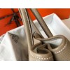 Hermes Garden Party 30 Bag In Tourterelle Clemence Leather