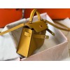 Hermes Kelly Mini II Sellier Bag In Yellow Epsom Leather GHW