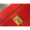 Hermes Kelly Mini II Sellier Bag In Red Epsom Leather