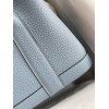 Hermes Garden Party 30 Handmade Bag in Blue Lin Clemence Leather