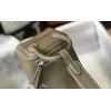 Hermes Lindy Mini Bag In Taupe Clemence Leather PHW