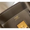 Hermes Birkin 30 Bag in Taupe Grey Clemence Leather with GHW