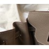 Hermes Birkin 30 Bag in Taupe Grey Clemence Leather with GHW