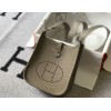 Hermes Evelyne III Mini Bag In Tourterelle Clemence Leather