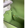 Hermes Kelly Sellier 28 Handmade Bag In Vert Criquet Epsom Calfskin