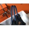 Hermes Birkin 35 Bag in Blue Agate Clemence Leather with GHW