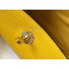 Hermes Lindy Mini Bag In Yellow Clemence Leather GHW