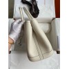 Hermes Garden Party 30 Handmade Bag in Craie Clemence Leather
