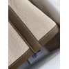 Hermes Garden Party 30 Handmade Bag in Toile and Taupe Leather
