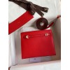 Hermes Kelly Danse II Handmade Bag In Red Evercolor Calfskin