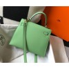 Hermes Kelly 25cm Sellier Bag in Vert Criquet Epsom Calfskin GHW