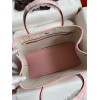 Hermes Garden Party 30 Handmade Bag in Toile and Pink Leather