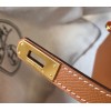 Hermes Kelly Mini II Sellier Bag In Gold Epsom Leather
