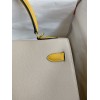 Hermes Kelly Sellier 32 Bicolor Bag in Trench and Yellow Epsom Calfskin