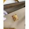Hermes Kelly Sellier 32 Bicolor Bag in Trench and Yellow Epsom Calfskin