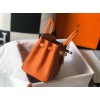 Hermes Birkin 25 Bag In Orange Clemence Leather with GHW