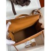 Hermes Kelly Sellier 28 Handmade Bag In Gold Epsom Calfskin