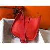 Hermes Evelyne III 29 Bag In Red Clemence Leather