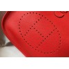 Hermes Evelyne III 29 Bag In Red Clemence Leather