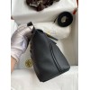 Hermes 24/24 Mini 21 Handmade Bag in Black Evercolor Leather