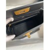 Hermes 24/24 Mini 21 Handmade Bag in Black Evercolor Leather