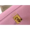 Hermes Kelly Mini II Sellier Bag In Mauve Sylvestre Epsom Leather