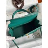 Hermes Kelly Sellier 32 Handmade Bag in Malachite Epsom Calfskin
