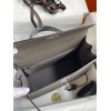 Hermes Kelly Sellier 32 Handmade Bag In Etain Epsom Calfskin