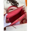 Hermes Kelly Sellier 28 Handmade Bag In Rose Lipstick Epsom Calfskin