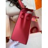 Hermes Kelly Sellier 28 Handmade Bag In Rose Lipstick Epsom Calfskin