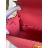 Hermes Kelly Sellier 28 Handmade Bag In Rose Lipstick Epsom Calfskin