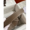 Hermes Lindy 26 Handmade Bag In Taupe Clemence Leather