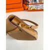 Hermes Kelly Depeches 25 Pouch in Sesame Epsom Calfskin