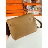 Hermes Kelly Depeches 25 Pouch in Sesame Epsom Calfskin