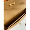 Hermes Kelly Depeches 25 Pouch in Sesame Epsom Calfskin