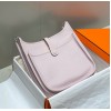 Hermes Evelyne III 29 Bag in Mauve Pale Clemence Leather