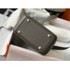 Hermes Lindy Mini Bag In Etain Clemence Leather GHW