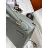 Hermes Kelly Sellier 28 Handmade Bag In Vert Amande Epsom Calfskin