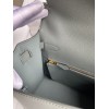 Hermes Kelly Sellier 28 Handmade Bag In Vert Amande Epsom Calfskin