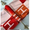 Hermes Avalon Vibration Throw Blanket in Red Wool and Cashmere