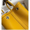 Hermes Garden Party 30 Handmade Bag in Jaune Ambre Clemence Leather