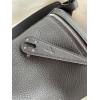 Hermes Lindy 26 Handmade Bag In Black Clemence Leather