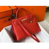 Hermes Kelly 32cm Sellier Bag in Red Epsom Calfskin GHW