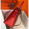 Hermes Kelly 32cm Sellier Bag in Red Epsom Calfskin GHW