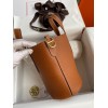 Hermes In The Loop 18 Handmade Bag in Gold Clemence Leather