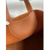 Hermes In The Loop 18 Handmade Bag in Gold Clemence Leather