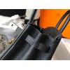 Hermes Birkin 25 Bag In Black Clemence Leather with GHW