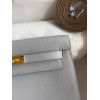 Hermes Kelly Danse II Bag In Blue Glacier Evercolor Calfskin