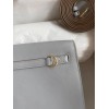Hermes Kelly Danse II Bag In Blue Glacier Evercolor Calfskin